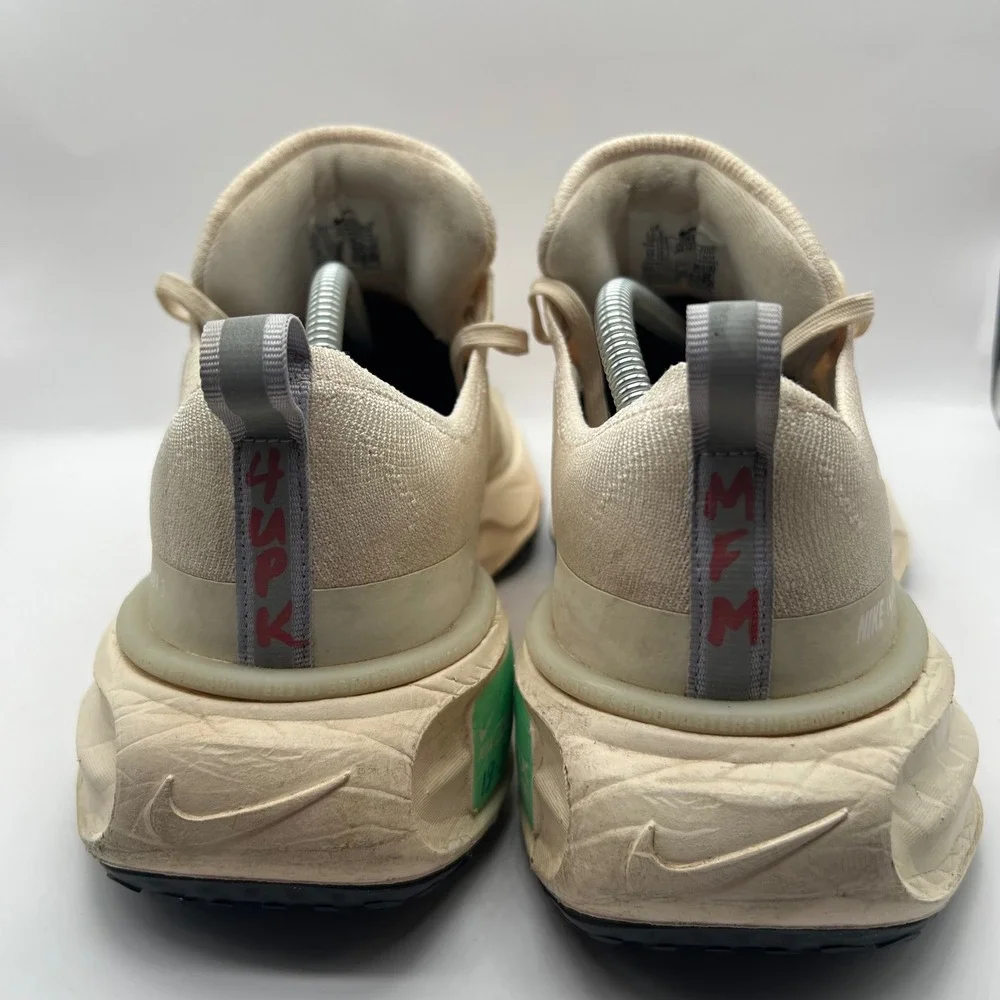 Nike ZoomX Invincible Run 3 Mens 11.5 Cream Khaki Running Shoes DR2615-200